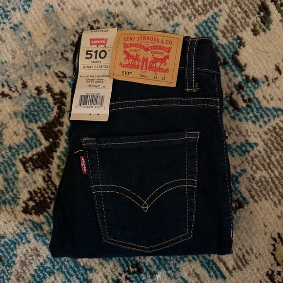Levi's 510 Skinny 4-Way Stretch Jeans BOYS 10 Reg - Picture 1 of 3